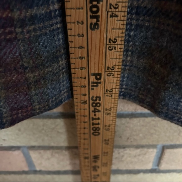 Vintage Jack Winter Plaid Midi Skirt Women’s 100% Wool Multicolor 28” Waist - Picture 6 of 7